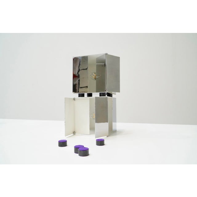 Kinetic Table Lamp Model 3H in Chrome by Paolo Tilche for Sirrah, Italy, 1970s For Sale - Image 9 of 17