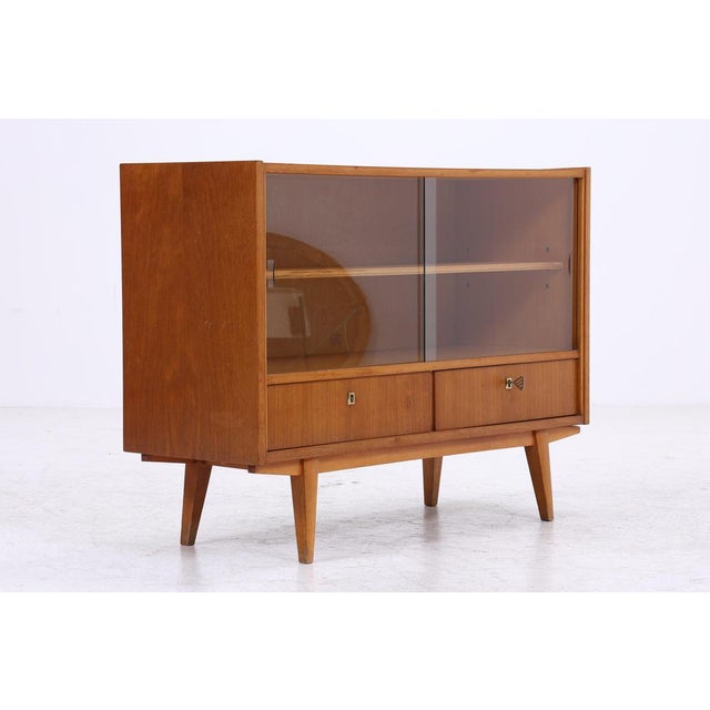 Vintage Sideboard with Glass Sliding Doors, 1960s For Sale - Image 12 of 14