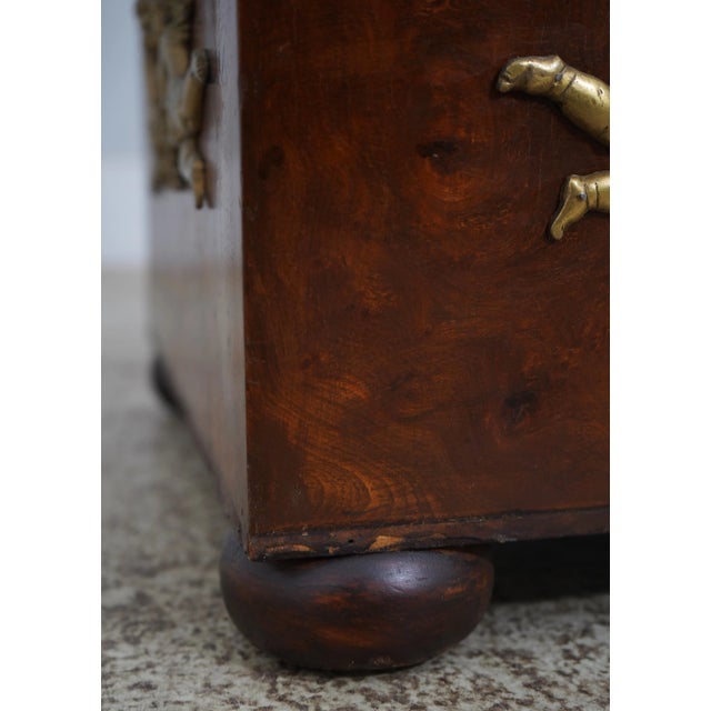 Pair Burl Walnut French Empire Obelisks For Sale - Image 4 of 10