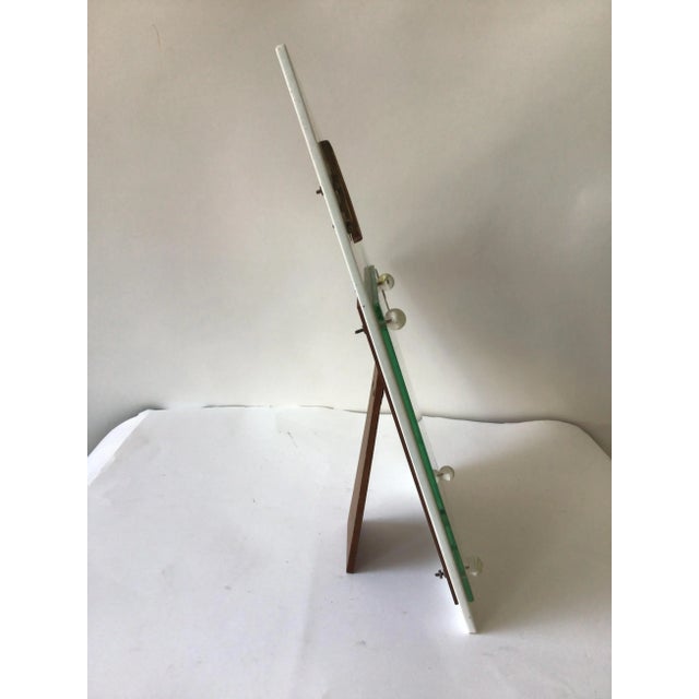 1950s 1950s Milk Glass Picture Frame with Musical Notes For Sale - Image 5 of 9