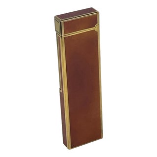 Vintage Chinese Lacquer Table Lighter from S.T. Dupont For Sale