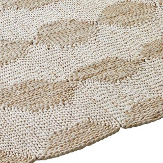 Rush House for Chairish Marisol Corn Husk Rug Runner, 3'x12' For Sale