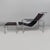Zanotta Italian Bauhaus Black Fabric and Steel Genni Chaise Longue by Gabriele Mucchi for Zanotta, 1980s For Sale - Image 4 of 18