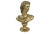 Metal Mid-Century Large Brass Apollo Bust For Sale - Image 7 of 7