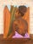 Beautiful original contemporary figurative painting depicting a woman in profile, rendered with expressive brushwork and a...