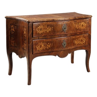 Baroque Walnut Chest of Drawers For Sale
