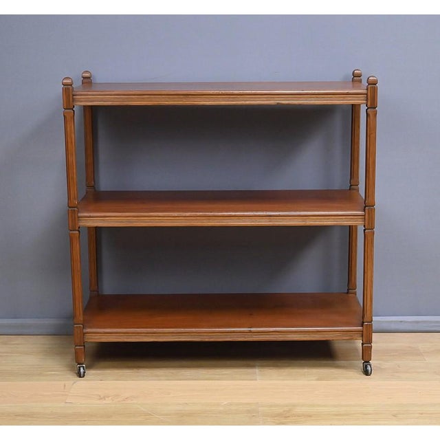 Early 20th Century Serving Trolley on Casters in Light Mahogany For Sale - Image 12 of 15