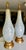 Mid-Century Modern 1950s Large Murano Opalescent Blue Gold Inclusions Table Lamps - a Pair For Sale - Image 3 of 18