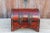 Antique Goa Red Dome Top Trunk For Sale - Image 9 of 12