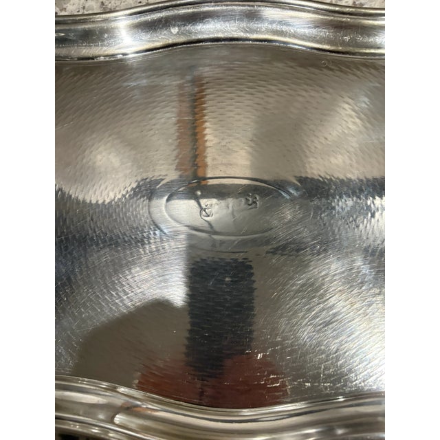 Vintage Classic and Elegant Silver Plated Serving Tray, 12” X 16” For Sale - Image 4 of 6