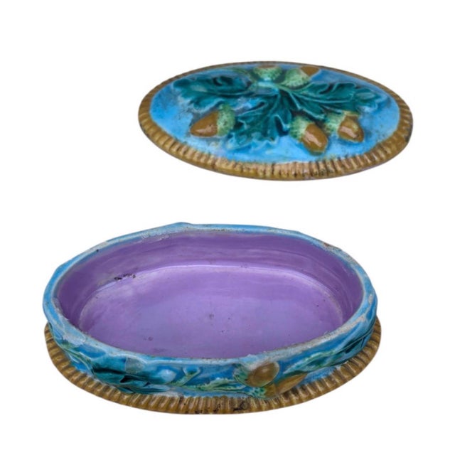 Late 19th Century 19th Century George Jones Majolica Match Box For Sale - Image 5 of 6