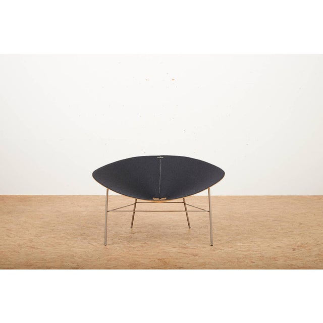 Shell Chair with Base in Matte Metal by Piergiorgio Cazzaniga for Living Divani, 2000, in Good conditions. Designed from...