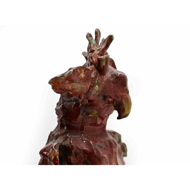Sirio Pellegrini, Modern Parrot Sculpture, 1960s, Terracotta For Sale - Image 3 of 5