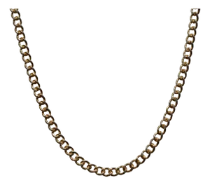 The Curb Deux: Cuban Curb Link Style Chain in Yellow Gold