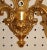 Metal Pair of Gold Dore Bronze Two Light Sconces by FBAI For Sale - Image 7 of 9