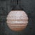 French Pink Reeded Clichy Glass Pendant Lamp For Sale - Image 6 of 9