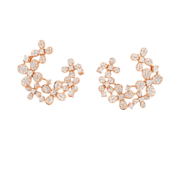 Natural diamond 1.60cts earring in 18k gold For Sale - Image 13 of 18