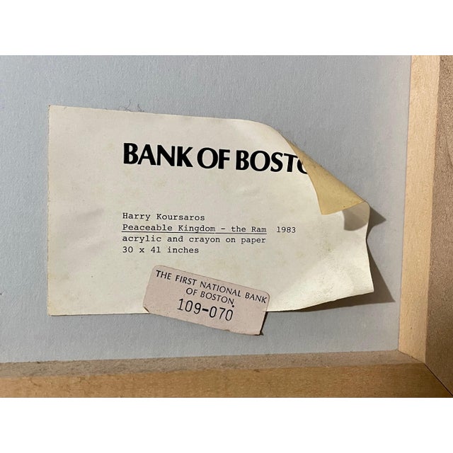 Harry Koursaros, Large Pattern and Decoration Painting Abstract Expressionist Harry Koursaros P&D, 1983 For Sale - Image 11 of 11