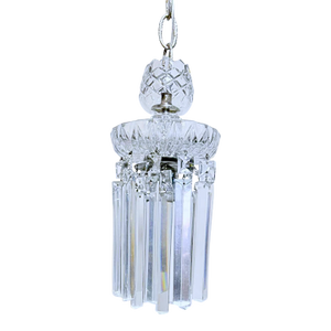Vintage Elegant Crystal Chandelier With Colonial Crystals