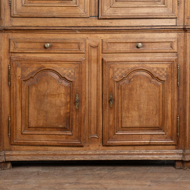 Late 18th Century Tall French Oak Cabinet "Deux Corp" For Sale - Image 12 of 13