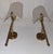 Goldenrod Mid-Century Italian Wall Lamps with Brass Frame and White Plastic Shades, 1960s, Set of 2 For Sale - Image 8 of 11
