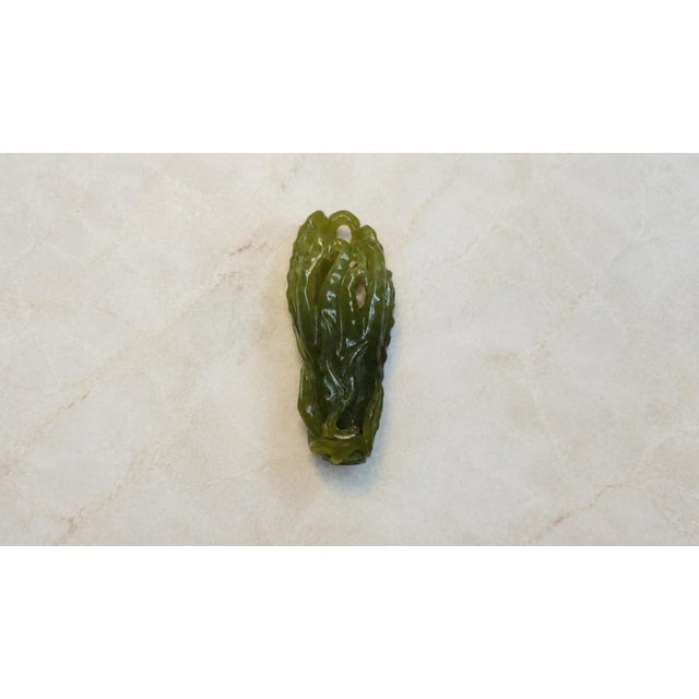 Asian Chinese Nephrite Jade “Buddha’s Hand” Citron Scholar’s Vessel, Late Qing Dynasty For Sale - Image 3 of 8