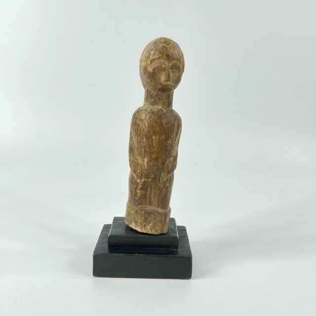 Early 20th Century Early 20th Century Lobi Standing Wood Figure on Custom Base Ghana For Sale - Image 5 of 7