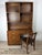 Mid Century Campaign Style Writing Desk With Shelving Unit For Sale - Image 15 of 18