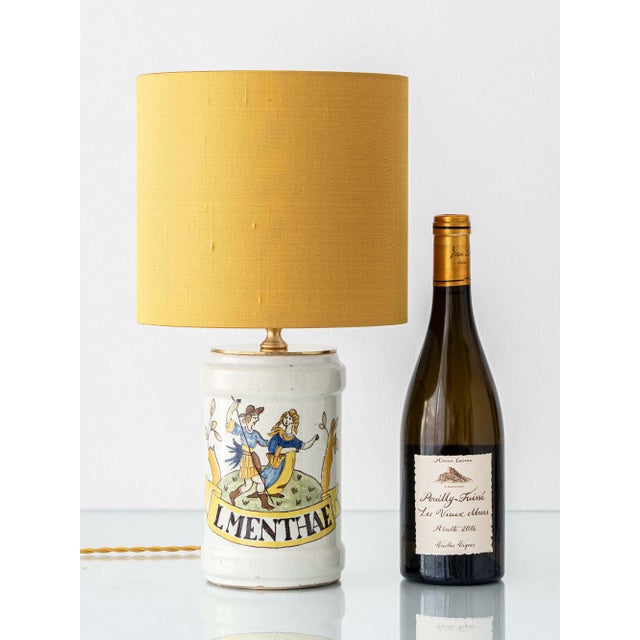 Meticulously handcrafted by amitābha studio from a 19th-century italian renaissance revival albarello (circa 1870–1890),...