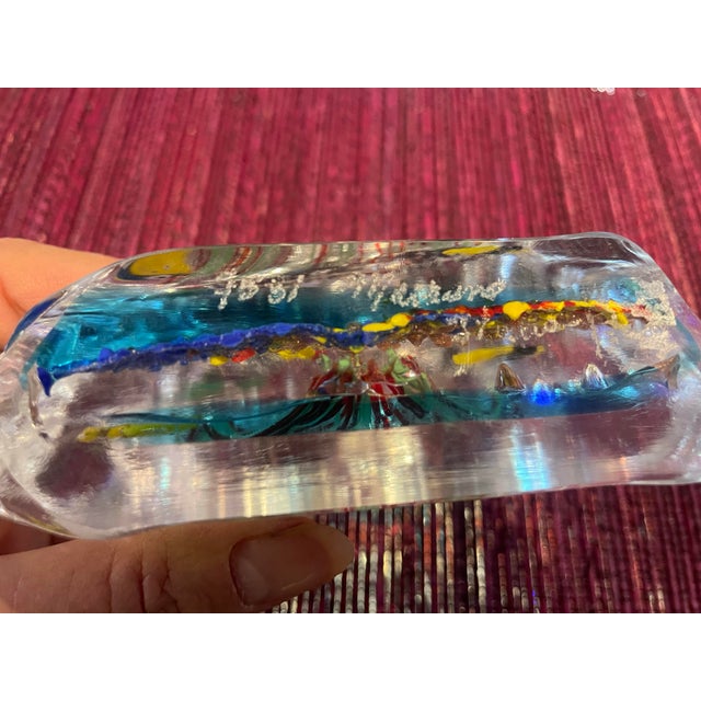 Blue 1990s Murano Fish Aquarium Paperweight, Italian For Sale - Image 8 of 9