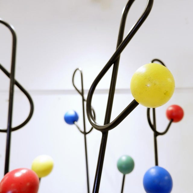 Black Clef de Sol Coat Rack from Roger Feraud, 1950s For Sale - Image 8 of 15