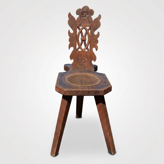 Neo-Renaissance Style Chairs in Carved Walnut, 1900s, Set of 6 For Sale - Image 6 of 18