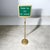 Vintage Adjustable Brass Hotel & Restaurant “Thank You for Not Smoking” Floor Sign For Sale - Image 4 of 9