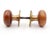Traditional Antique Wooden Brass Bardsley Passage Door Knob Set For Sale - Image 3 of 7