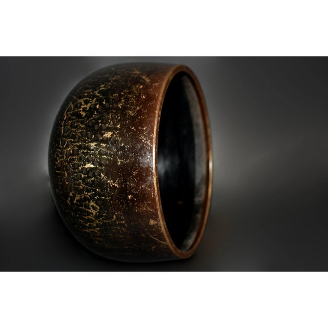 Rose Antique Rose Gold Japanese Singing Bowl For Sale - Image 8 of 11