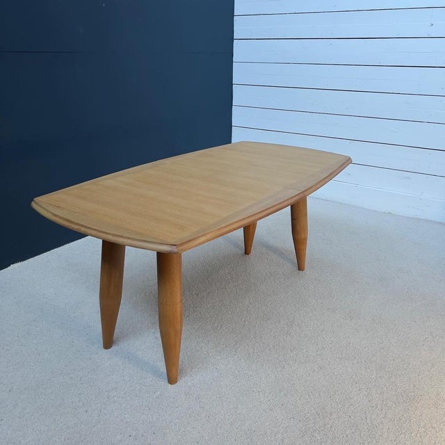 Extendable Dining Table by Guillerme and Chambron for Votre Maison, 1960s For Sale - Image 11 of 14
