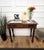 Very charming and rustic country Italian antique table ideal as console table or desk writing table, in solid walnut wood...