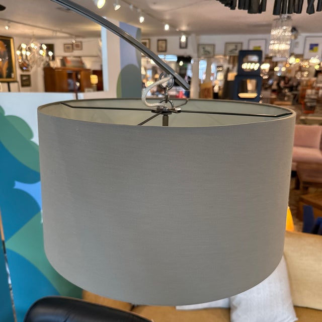 Contemporary Mitchell Gold + Bob Williams Ari Arc Floor Lamp For Sale - Image 3 of 12