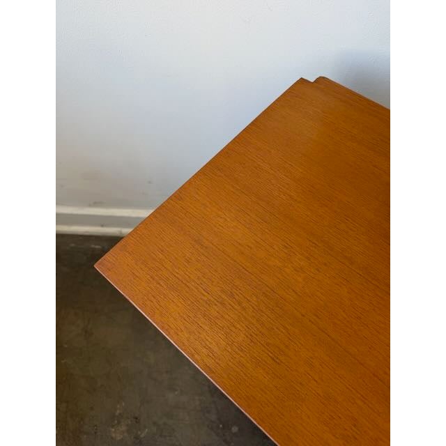 Wood Vintage Danish Teak Drop Door Cabinet For Sale - Image 7 of 9
