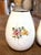 French Pair of Mid-Century French Hand-Painted Ceramic Floral Vases For Sale - Image 3 of 9