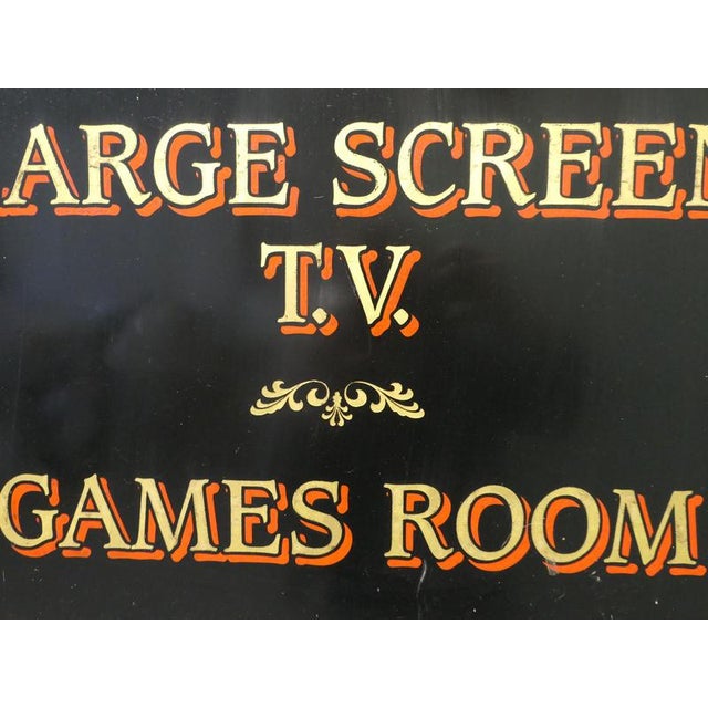 Restaurant Traditional Greeting Sign, 1960 For Sale - Image 4 of 7