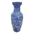 Qing Qianlong Chinese 19th Century Porcelain Floor Vase Signed 36in For Sale
