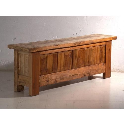 Low Antique Carved Fir Sideboard, China, 1900 For Sale - Image 14 of 15