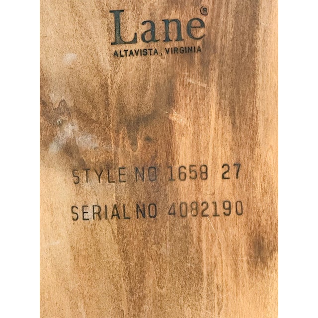 Vintage Lane Altavista Walnut Coffee Table MCM Square Blonde Wood Round Edges For Sale - Image 11 of 12