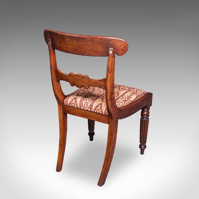 Pair of Antique Hall Chairs, English, Reception Seat, Morning Room, William IV For Sale - Image 6 of 12