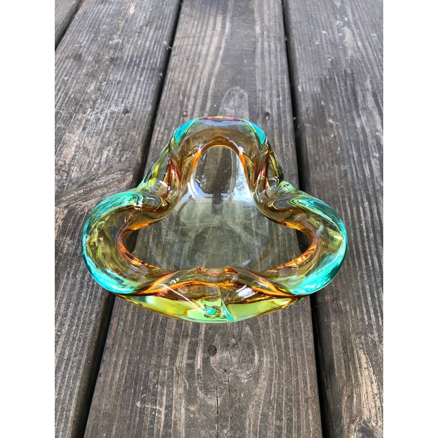 Mid Century Murano olle Art Glass Bowl For Sale - Image 13 of 13