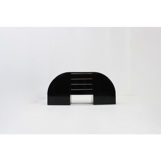 Vintage Italian Black Lacquered Sideboard, 1970s For Sale - Image 4 of 8