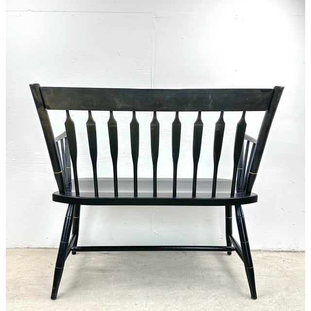 Vintage Nichols and Stone Windsor Settee Bench Chairish