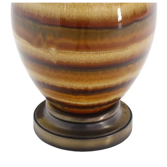 Glaized Art Potter Mid-Century Modern Table Lamp For Sale - Image 4 of 7