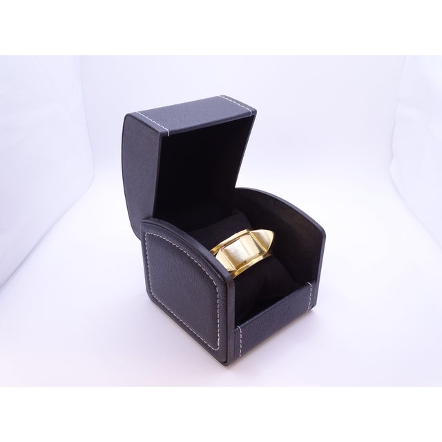 Gold-Plated Clou Médor Open Bracelet from Hermès, France, 1990s For Sale - Image 6 of 18